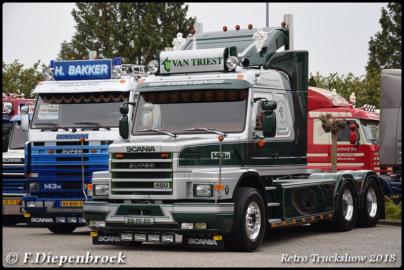 H Bakker - Van Triest-BorderMaker - Retro Truck tour / Show 2018