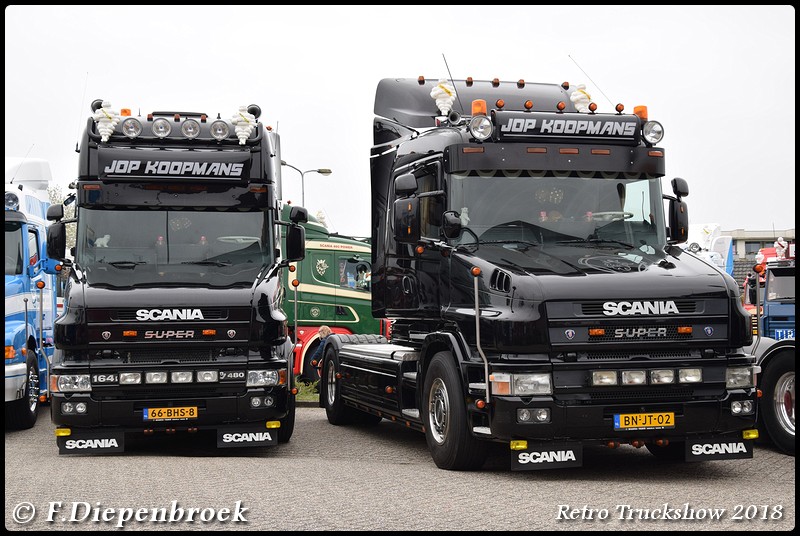 Line UP Jop Koopmans-BorderMaker - Retro Truck tour / Show 2018