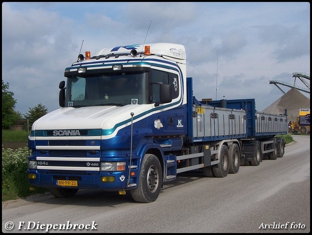 BN-PR-33 Scania 164G 480 Kremer zand Exlooo-Border archief