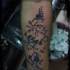 blue black trash polka tattoo - dovmeistanbul1 dövmeci dövm...