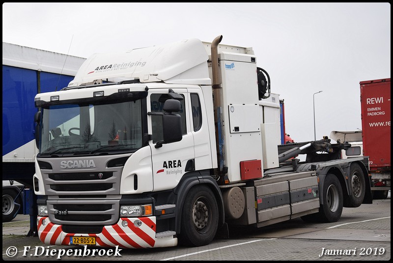 22-BDS-2 Scania P310 Area Reiniging-BorderMaker - 2019