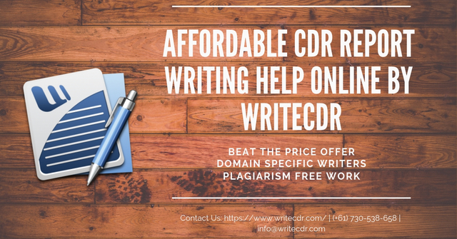 Custom CDR Report writing Services in Australia |  WriteCDR