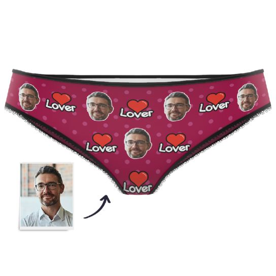 PERSONALISIERTE GESICHT FRAUEN HÃ–SCHEN-LIEBHABER Foto Unterhosen