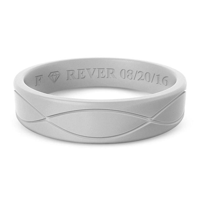 Custom Women's Grey Silicone Wedding Ring - Infini Custom Silicone Rings