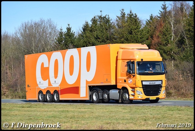 65-BFH-8 DAF CF Bakker Coop-BorderMaker Rijdende auto's 2019