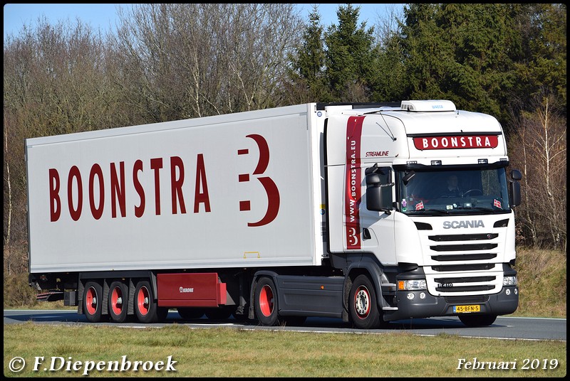 45-BFN-5 Scania R410 Boonstra2-BorderMaker - Rijdende auto's 2019