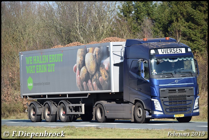 53-BDB-7 Volvo FH4 Koopmans Gerkesklooster2-Border - Rijdende auto's 2019