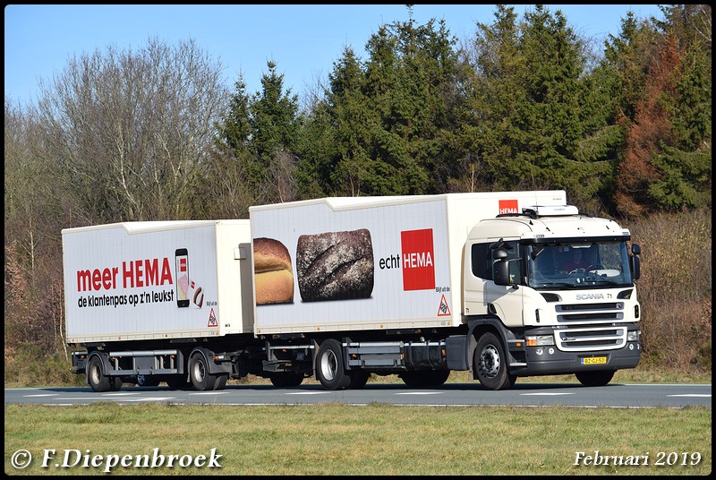 BZ-GJ-50 Scania P320 Hema2-BorderMaker - Rijdende auto's 2019