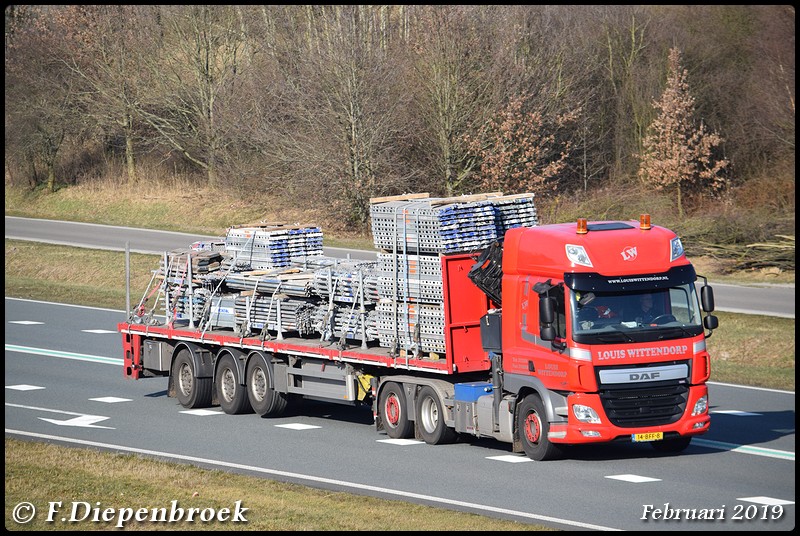 14-BFF-8 DAF CF Louis Wittendorp-BorderMaker - Rijdende auto's 2019