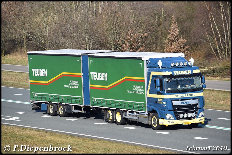 74-BGV-4 DAF 106 Teuben2-BorderMaker - Rijdende auto's 2019