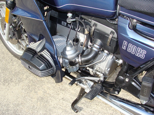 DSC01549 1984 R80RS, Dark Blue Metallic #6173587 Koni's, Corbin, accessory Sidestand, Krauser Saddlebags. Fresh 10K Service.