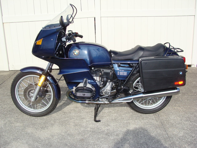 DSC01553 1984 R80RS, Dark Blue Metallic #6173587 Koni's, Corbin, accessory Sidestand, Krauser Saddlebags. Fresh 10K Service.