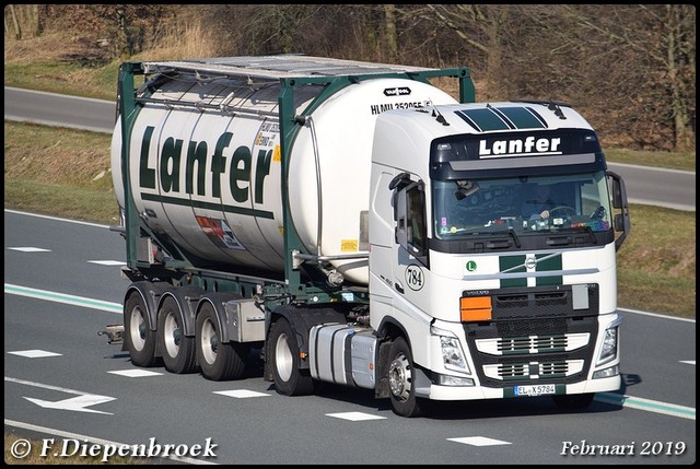 EL X5784 Volvo FH4 Lanfer-BorderMaker Rijdende auto's 2019