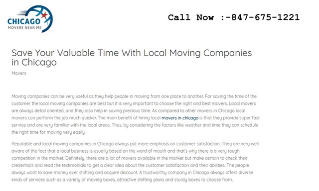 Local Moving Companies Chicago Picture Box