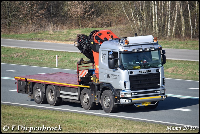 BN-JR-07 Scania 164G Simon Berends Nieuw Buinen-Bo - Rijdende auto's 2019