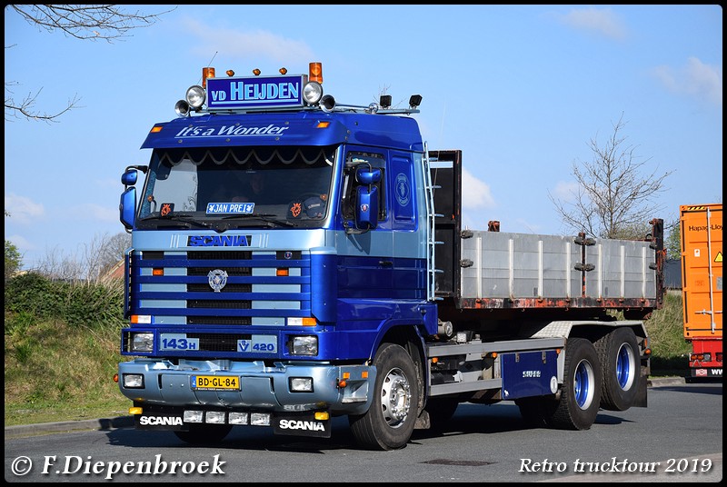 BD-GL-84 Scania 143 v.d Heijden-BorderMaker - Retro Trucktour 2019