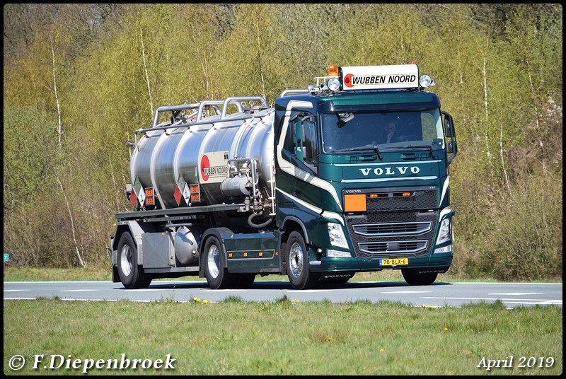 78-BLX-6 Volvo FH4 Wubben-BorderMaker - Rijdende auto's 2019