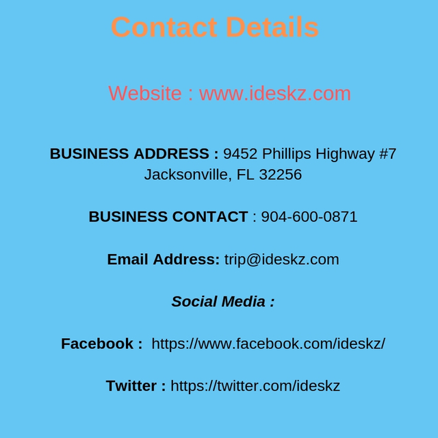 contact IDESKZ Inc