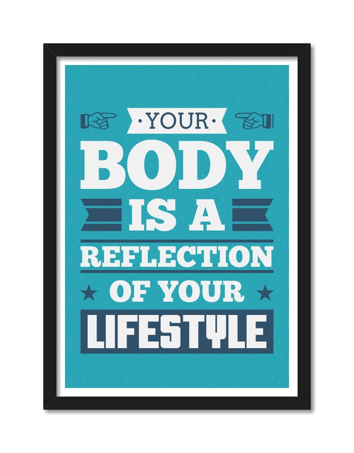Your Body is a Reflection Framed Poster Poster