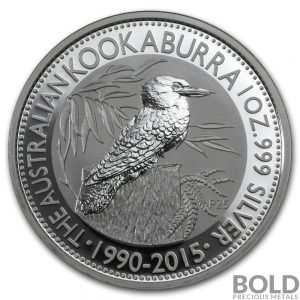 2015 Silver 1 oz Australia Perth Kookaburra Picture Box