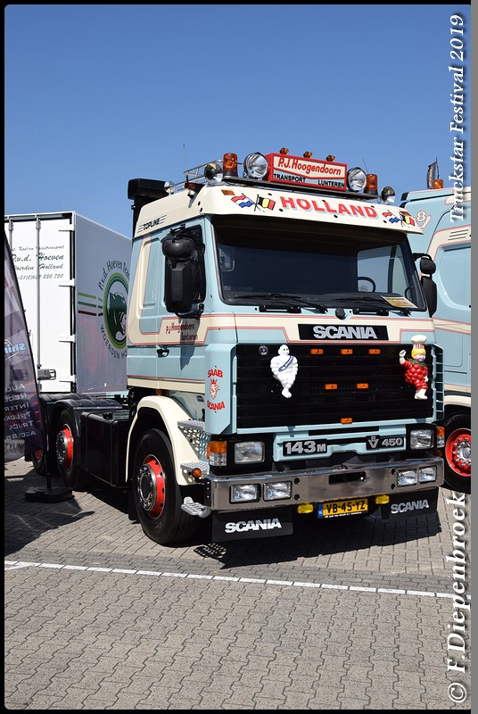 VB-45-YZ Scania 143 PJ Hoogendoorn-BorderMaker - Truckstar 2019