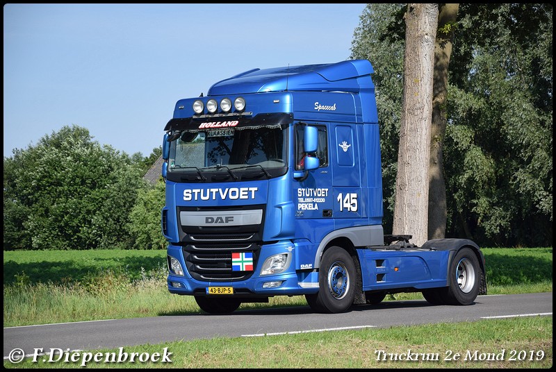 43-BJP-5 DAF 106 Stutvoet-BorderMaker - Truckrun 2e mond 2019