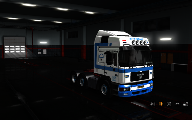 ets2 Man F2000 6x2 Inter Freight Almere Holland ETS2 prive