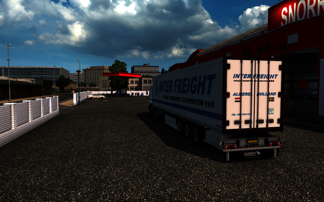 ets2 Man F2000 6x2 + Schmitz koeltrailer Inter Fre ETS2 prive