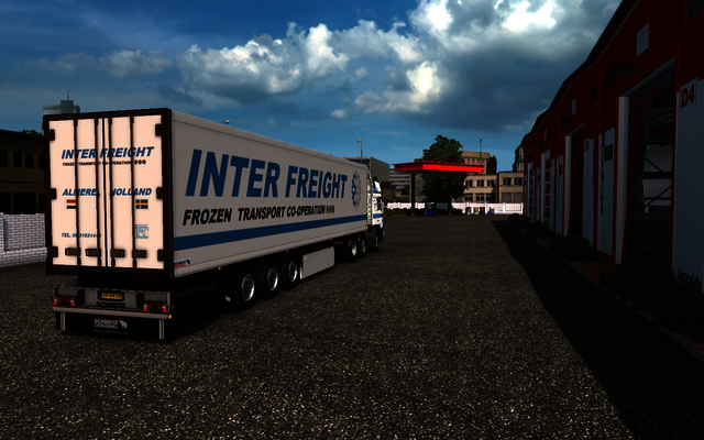 ets2 Man F2000 6x2 + Schmitz koeltrailer Inter Fre ETS2 prive