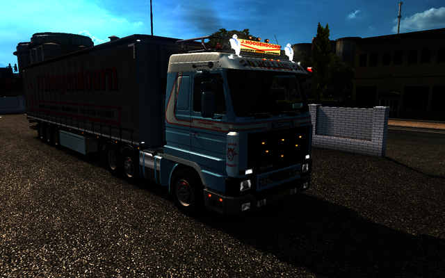 ets2 Scania 143M 6x2 + Schuifzeil trailer P.J ETS2 prive