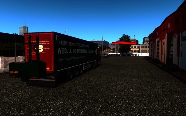 Renault Premium 4x2 + curtaimsider kooiaap Wed.J ETS2 prive