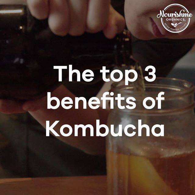 The top 3 benefits of Kombucha Nourishme Organics