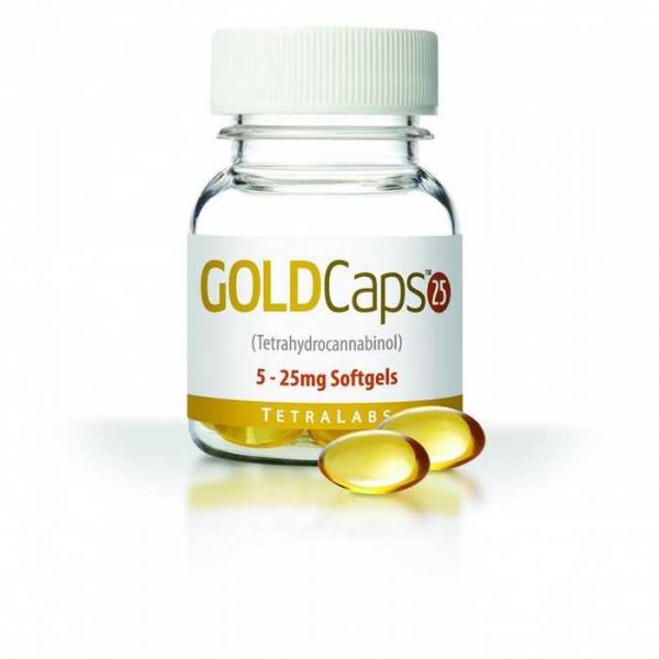 GoldCaps THC Oral Softgel Capsules-600x600 LEAF DOMICILE