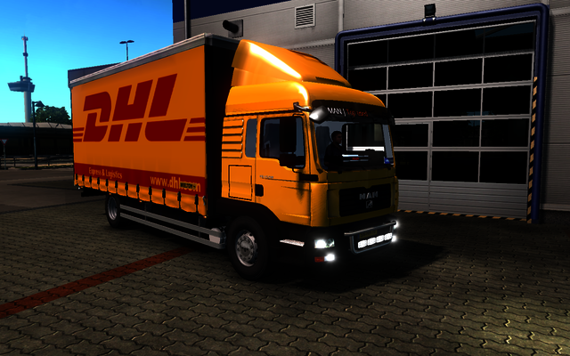 ets2 Man TGL 12 240 BDF DHL ETS2 prive