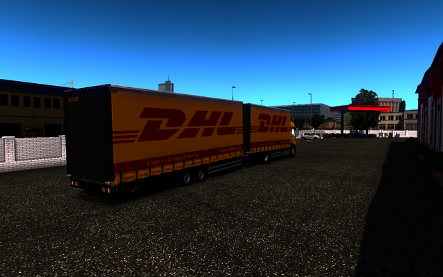 ets2 Man TGL 12 240 BDF + Tandem trailer DHL 3 ETS2 prive