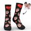 CUSTOM PHOTO SOCKS HEART WI... - Photo Socks