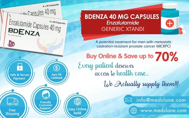 Bdenza Enzalutamide 40 mg Capsules Online Picture Box