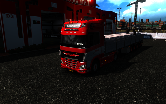 ets2 Daf XF 4x2 euro6 + 4 asser steentrailer D ETS2 prive