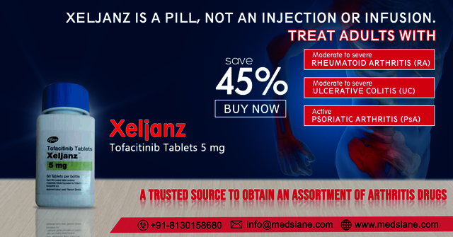 Xeljanz Tofacitinib 5 mg Tablets Online at Afforda Picture Box