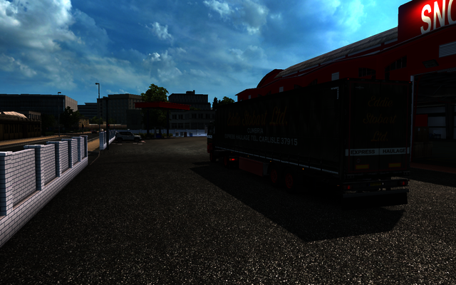 ets2 Daf 2000 4x2 + 2 asser curtainsider Eddie Sto ETS2 open