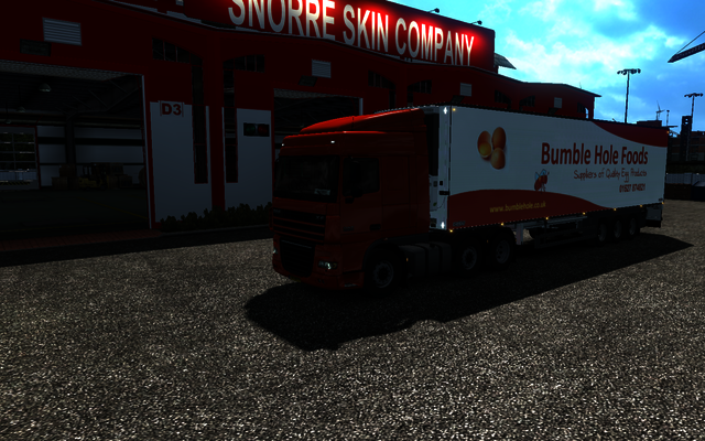 ets2 Daf XF105 6x2 + Chereau Koeltrailer Bumble Ho ETS2 open