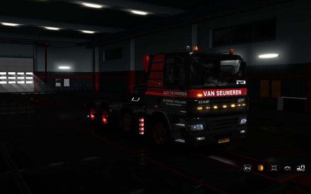 ets2 Daf CF 8x4 + kraan van Seumeren de Meern Holl ETS2 open