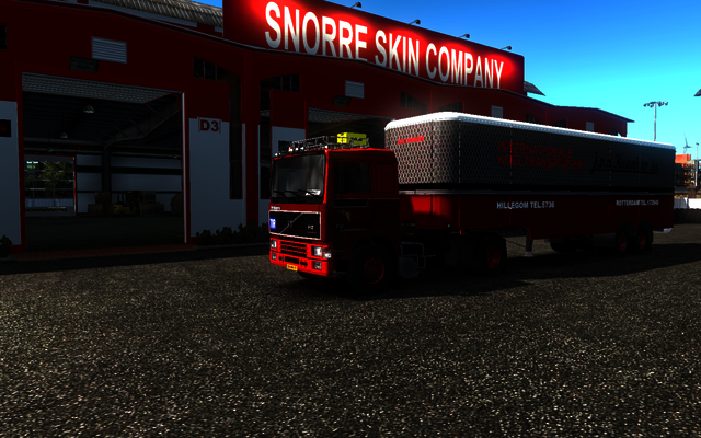 ets2 Volvo F12 4x2 + asser trailer J.v.d ETS2 open