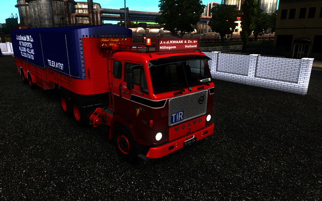 ets2 Volvo F89 + 2asser oldskool Daf zeiltrailer 6 ETS2 open