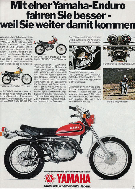 Duitse folder DT Yamaha FS1-achtigen