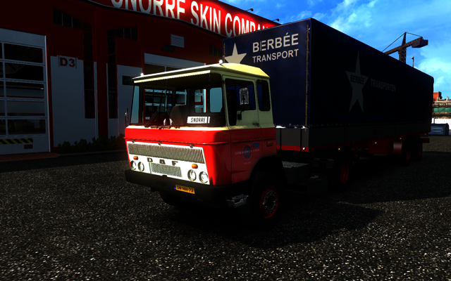 ets2 Daf 2600 4x2 + 2asser huiftrailer Gebr BerbÃ« ETS2 open