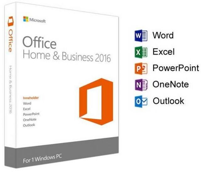 Microsoft Office Home & Business 2016 Picture Box