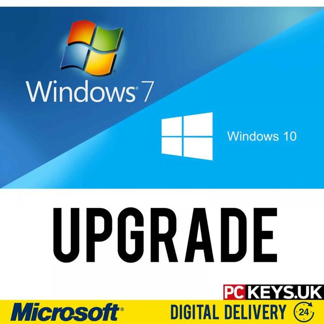 Microsoft Windows 7 to Windows 10 HOME 1PC License Picture Box