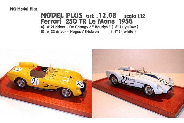 mg-model-plus-mp12-08-ferrari-250tr-le-mans-1958 250 TR 58 MG 1:12