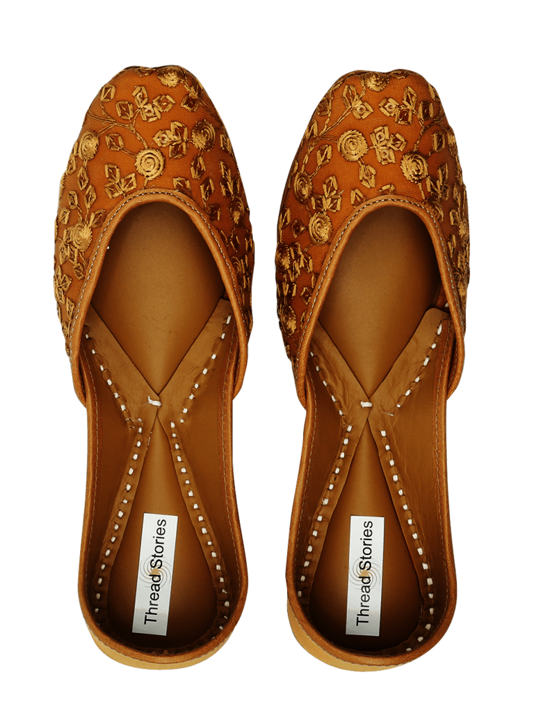 basic ochre Handcrafted Juttis